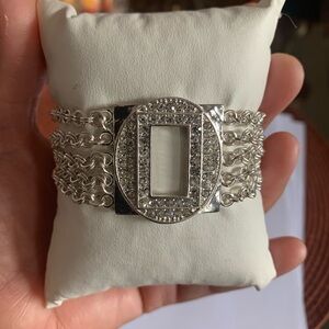 Magnetic Silver Tone Bracelet